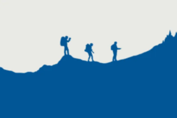 Scouts hiking a Blue Ridge trail